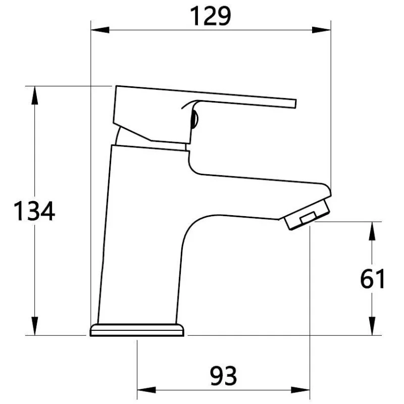 Смеситель для раковины Voda Fin FN26 хром