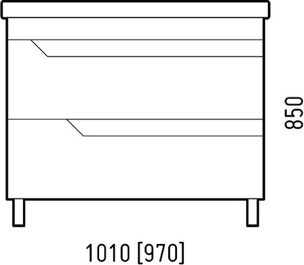 Тумба под раковину Corozo Юта 100 SD-00000908, белый