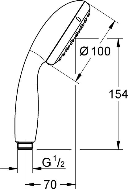 Ручной душ Grohe New Tempesta 26161000