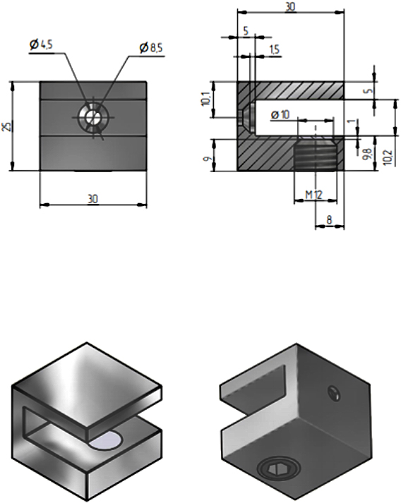 Полка STWORKI Glass Shelf 60 полкодержатели хром