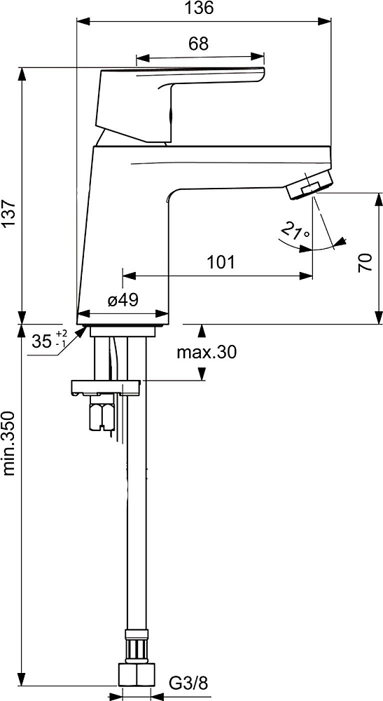 Комплект для ванной Ideal Standard Vito B1132AA