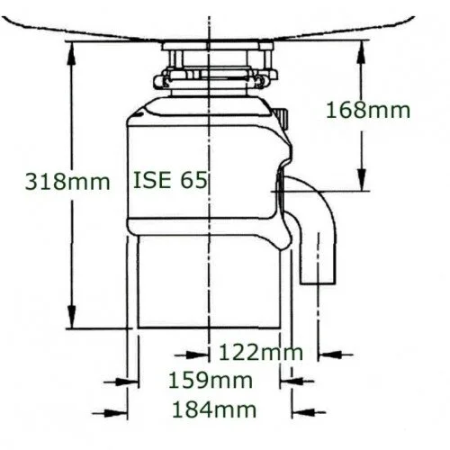 Измельчитель отходов Insinkerator ISE 65 черный