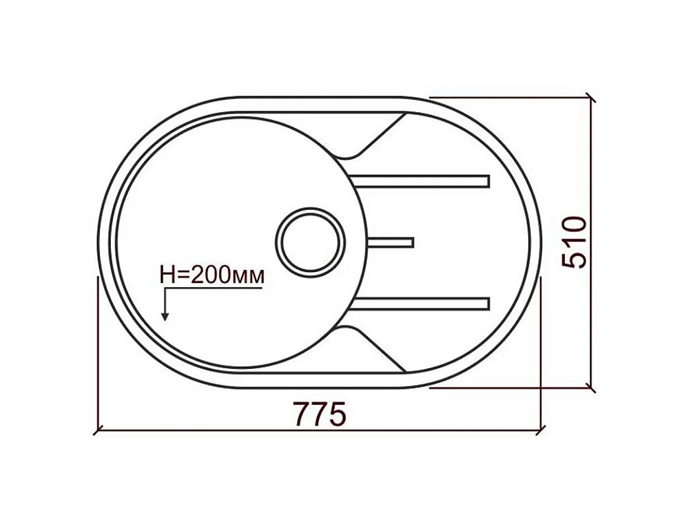 Кухонная мойка Tolero R-116 №823 (Т-Беж.) коричневый