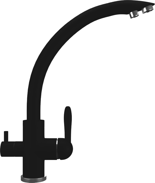 Смеситель для кухни Domaci Солерно UQ-017-07 уголь