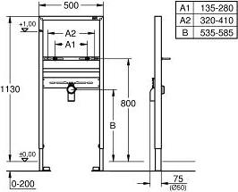 Инсталляция для раковины Grohe Rapid SL 38557001