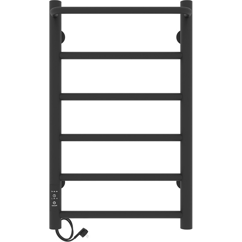 Электрический полотенцесушитель Laris Прайм ЧКЧ П6 400x600 L 73207592, черный муар
