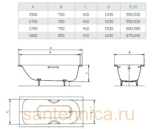 Стальная ванна Kaldewei Saniform Plus Star 1335.3000.0001 белый