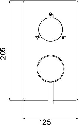 Смеситель RGW Shower Panels SP-43-01 с внутренней частью для душа