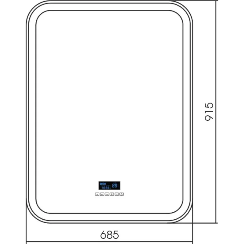 Зеркало Silver Mirrors Стив ФР-00001865 белый