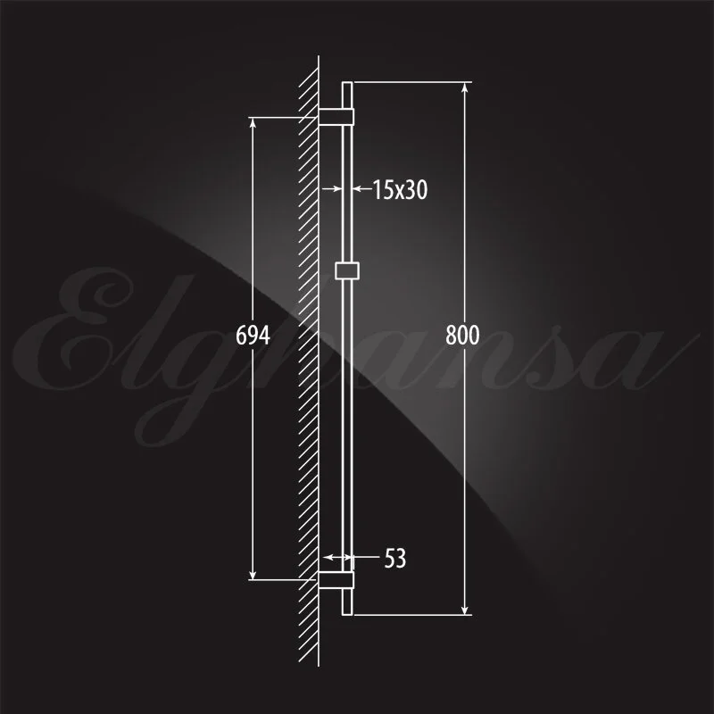 Душевой гарнитур Elghansa SB57S хром