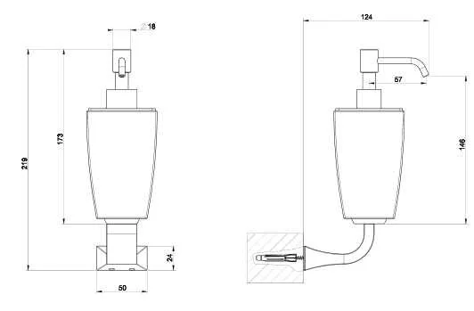 Дозатор для жидкого мыла Gessi Mimi 33214-031 белый