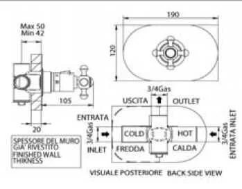 Смеситель для душа Bandini Antico 8249200006PO хром