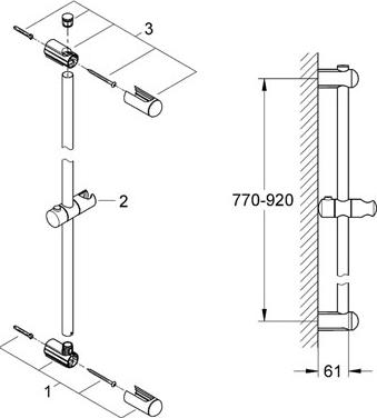 Душевая штанга Grohe Euphoria 27500000