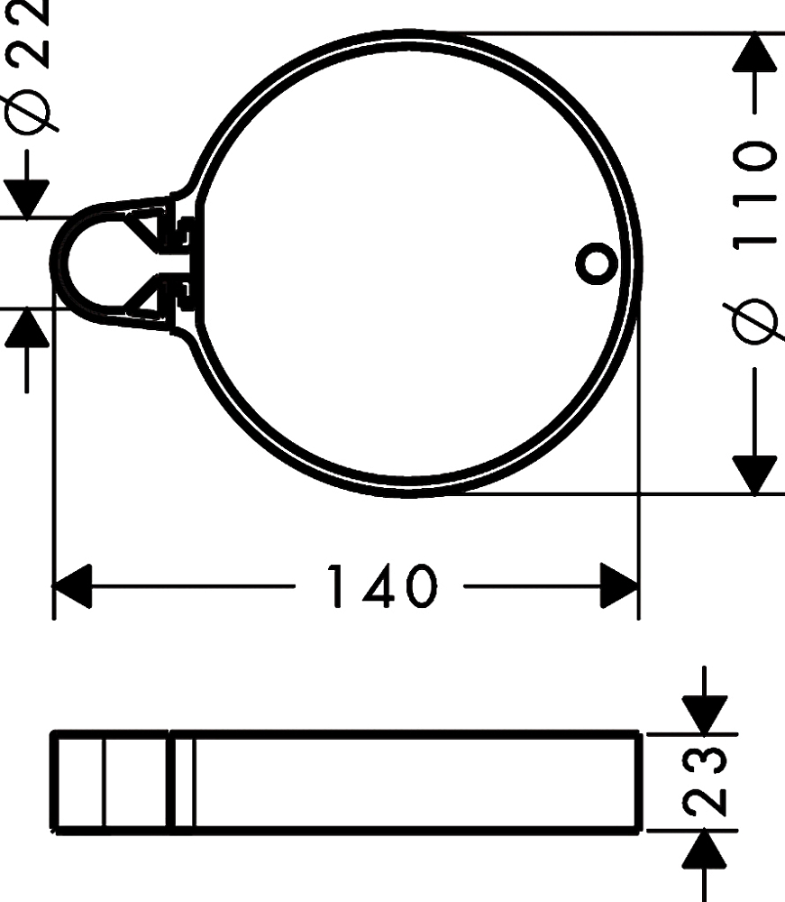 Мыльница Hansgrohe Cassetta C 28678000, хром