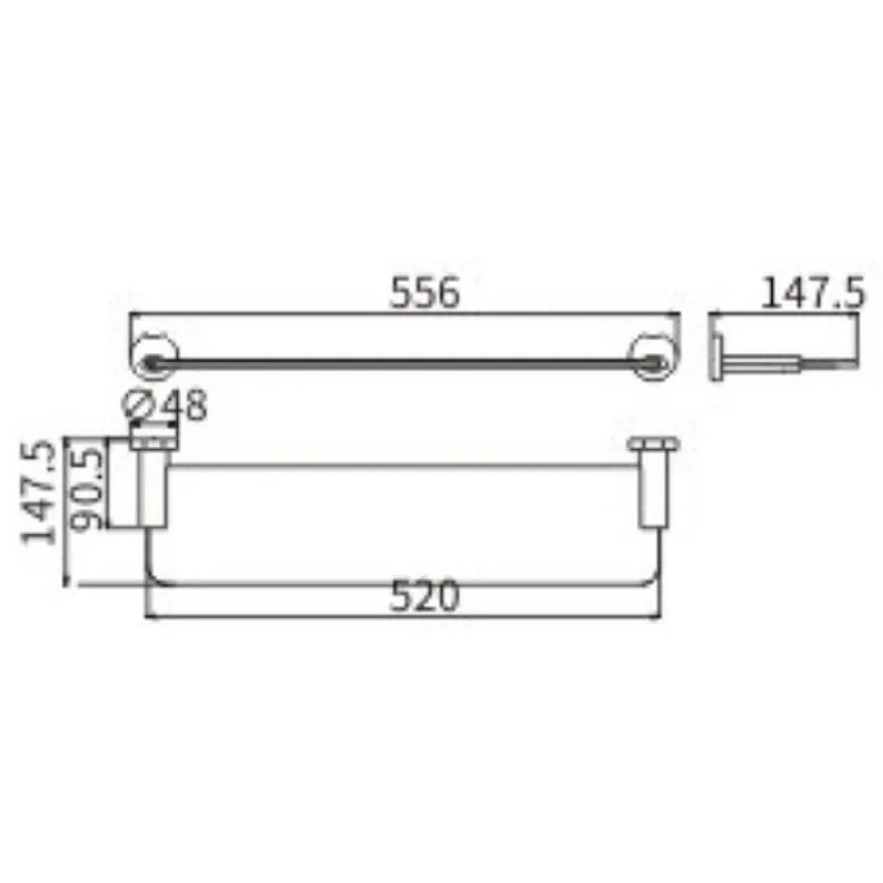 Полка CeramaLux Loft 53911 хром