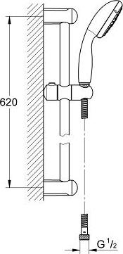 Душевой гарнитур Grohe Tempesta 27644000