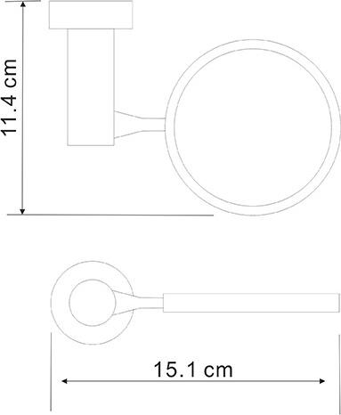 Держатель щетки для унитаза WasserKRAFT Donau C176, хром