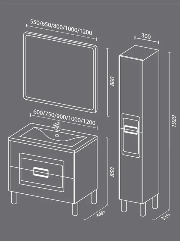 Тумба под раковину SanVit Мира kmira120w розовый