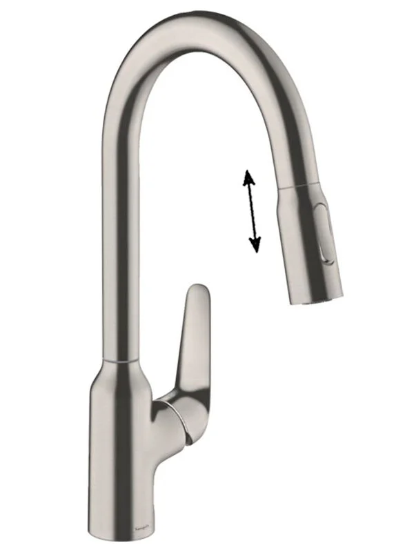 Смеситель для кухни Hansgrohe Focus 71800800 серый