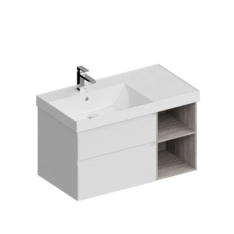 Тумба под раковину Kerama Marazzi Cubo CUB.90Lh\WHT.M белый