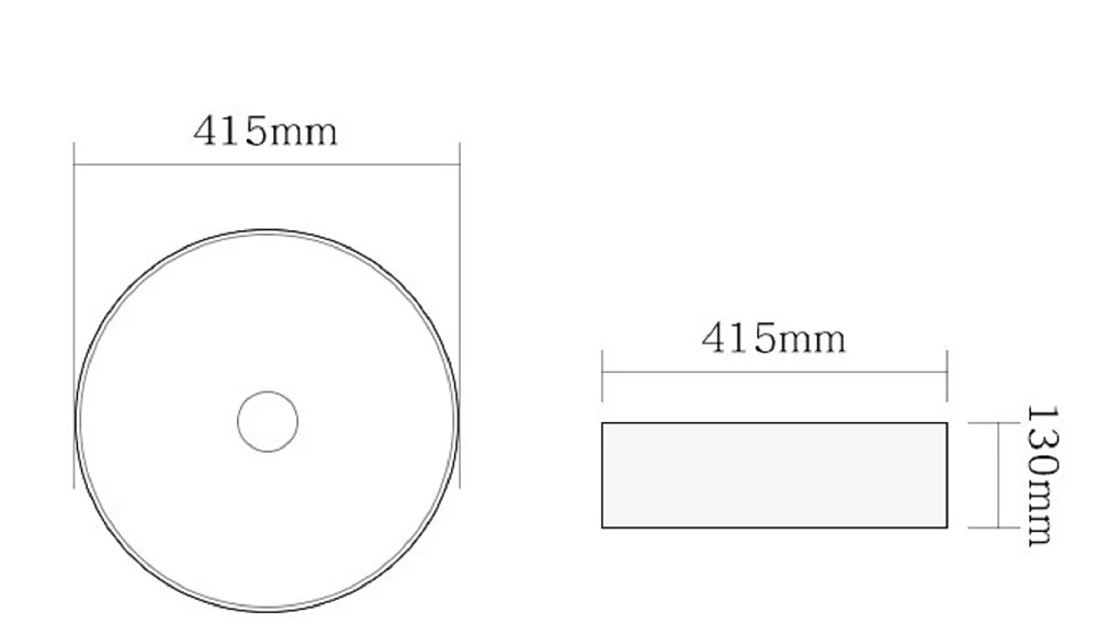 Раковина накладная SantiLine SL-7009 золото