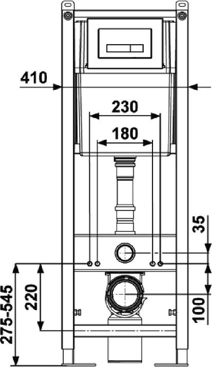 Инсталляция для унитаза Berges Wasserhaus Atom 410 040340 с черной клавишей смыва