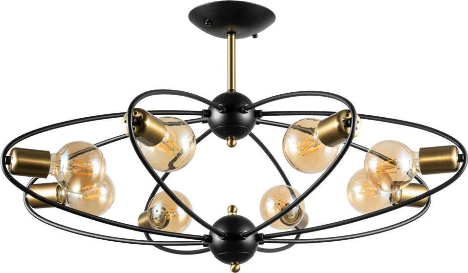 Потолочная люстра Arte Lamp Glasgow A1963PL-8BK