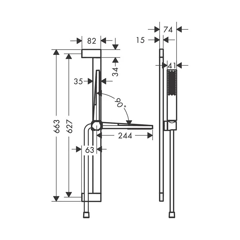 Душевой гарнитур Hansgrohe Pulsify 24370670 черный