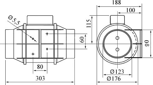 Вытяжной вентилятор Soler&Palau TD Mixvent 350/125