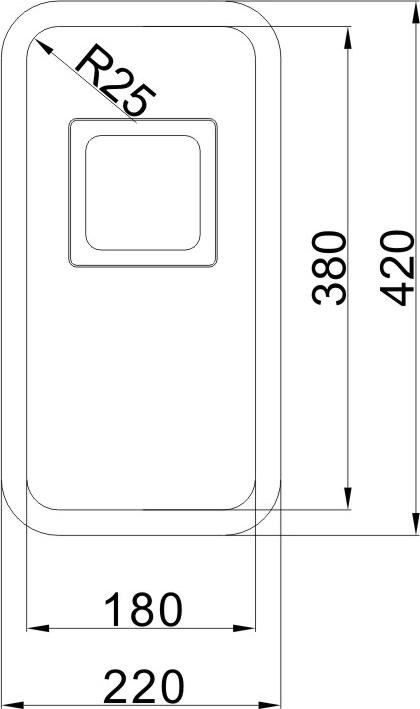 Дополнительная мойка Oulin OL-0361 square