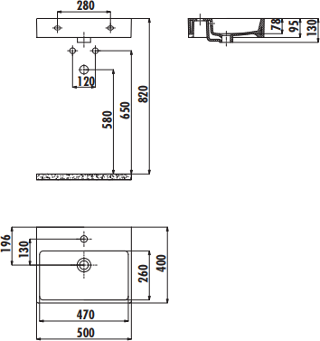 Раковина Creavit Next NX242-00CB00E-0000, белый