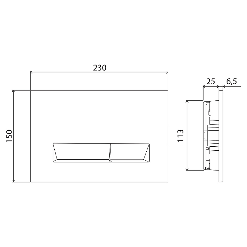 Инсталляция для подвесного унитаза BelBagno BB002-80/BB012-MR-NERO.M с черной матовой клавишей смыва