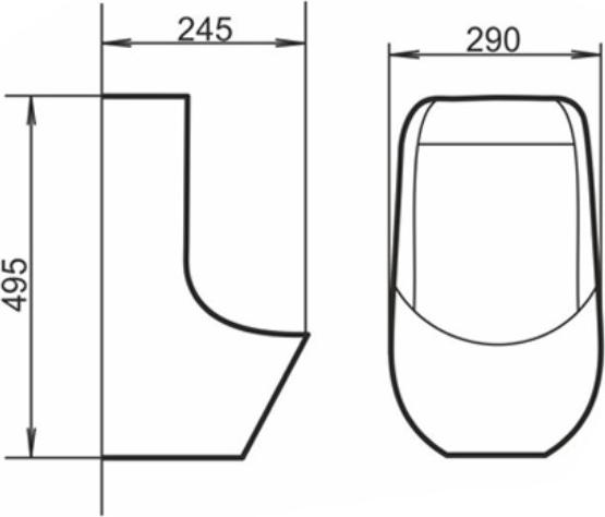 Детский писсуар подвесной Comforty 591W 00-00006429, белый