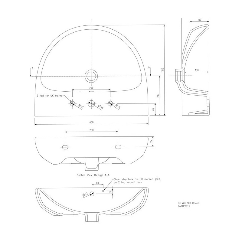 Раковина 60 см IFO Special RP710126000