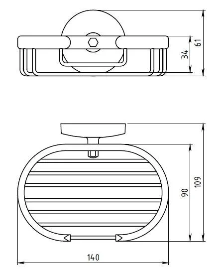 Мыльница Novaservis Novatorre 1 6148.0 хром