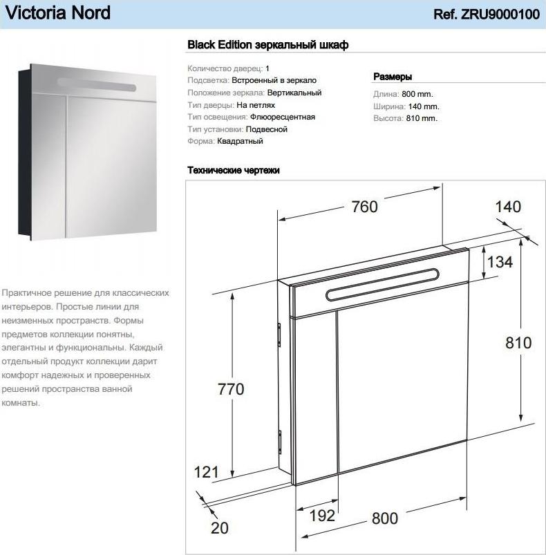 Мебель для ванной Roca Victoria Nord 80 венге