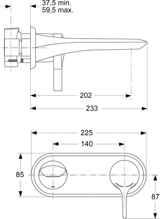 Смеситель для раковины Ideal Standard Melange A4262AA, хром