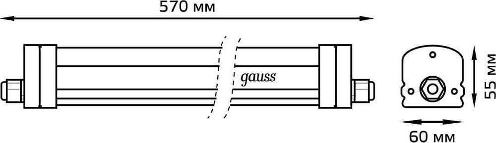 Накладной светодиодный светильник Gauss 843424218