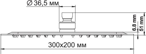 Верхний душ Wasserkraft A069