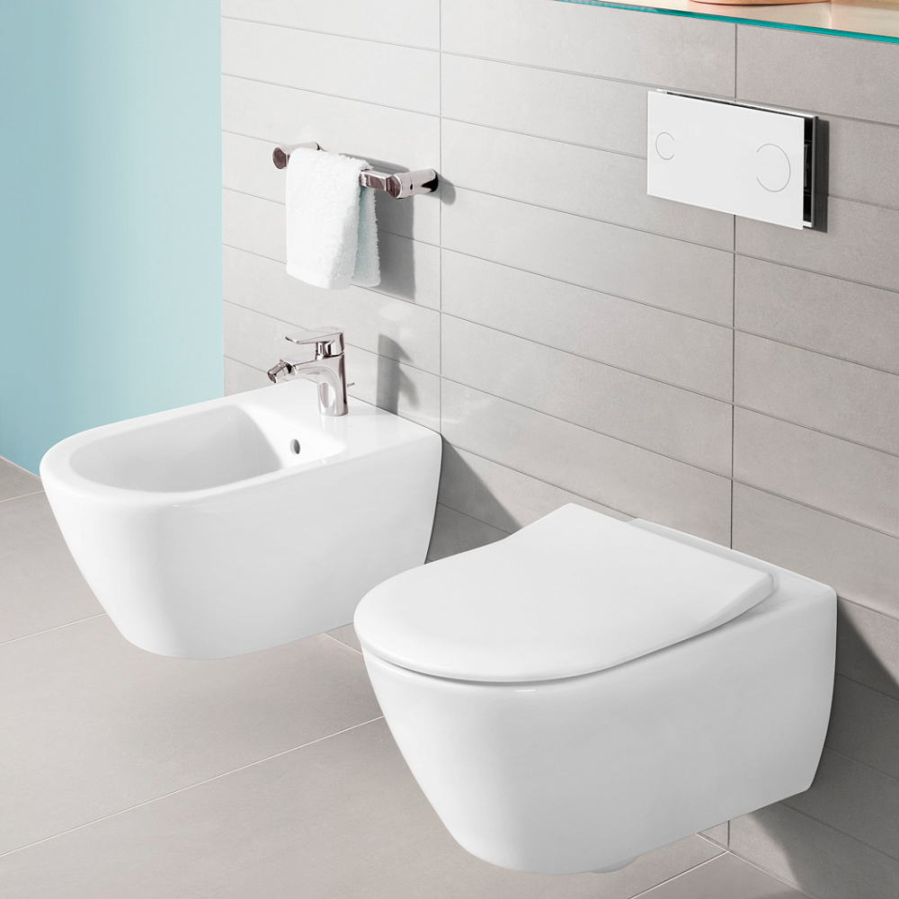 Подвесной унитаз Villeroy & Boch Subway 2.0 5614R2R1 alpin Сeramicplus