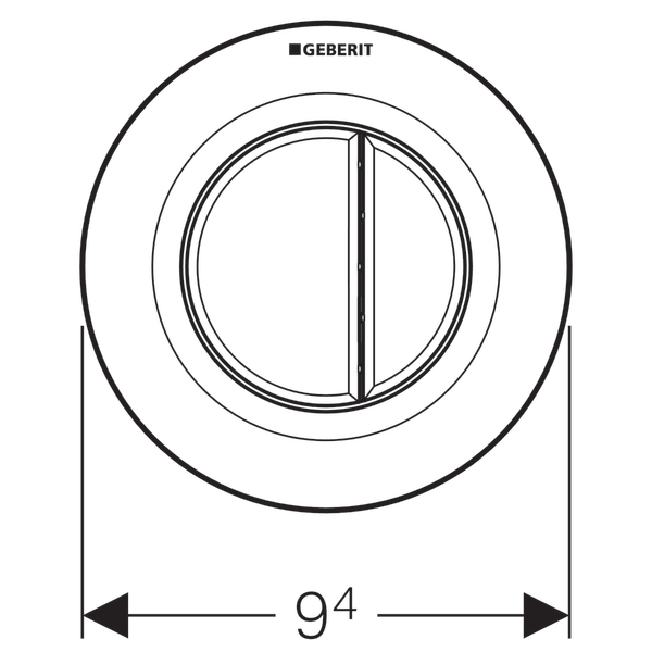 Кнопка смыва для унитаза Geberit 116.057.SN.1, сталь