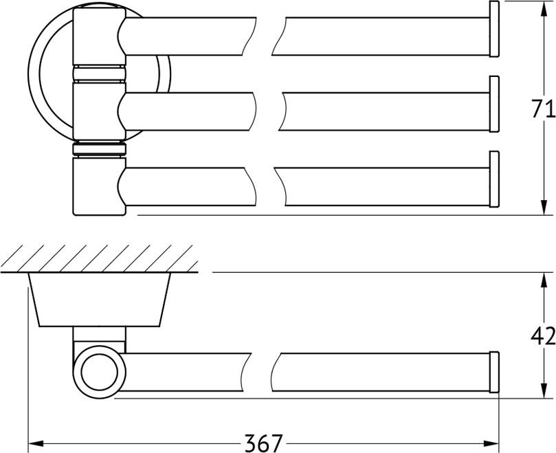 Полотенцедержатель FBS Vizovice VIZ 045