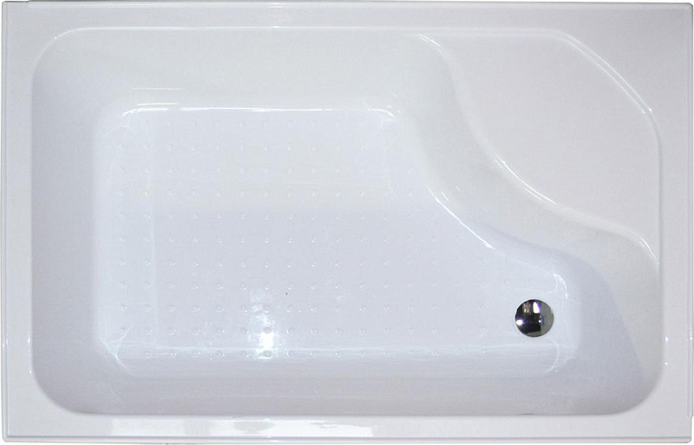 Душевой уголок 100х80 см Royal Bath BP RB8100BP-T-R стекло прозрачное с поддоном