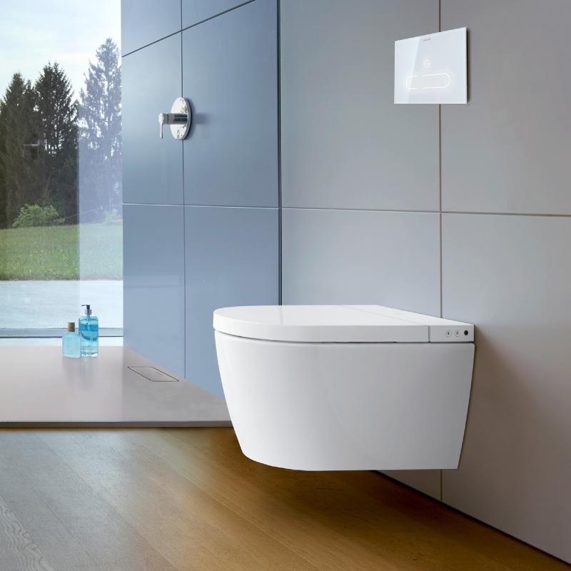 Унитаз подвесной Duravit 650001012004310 с функцией биде и сиденьем микролифт, белый