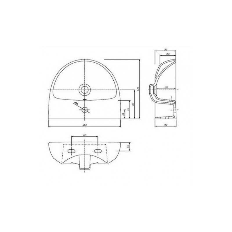 Раковина 45 см IFO Special RP710124500