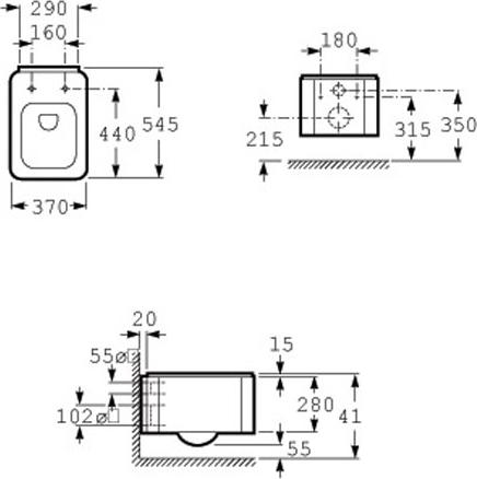 Подвесной унитаз Roca Element 346577000