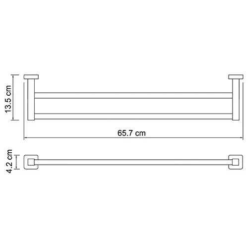 Полотенцедержатель WasserKRAFT Lippe К-6500 K-6540 хром