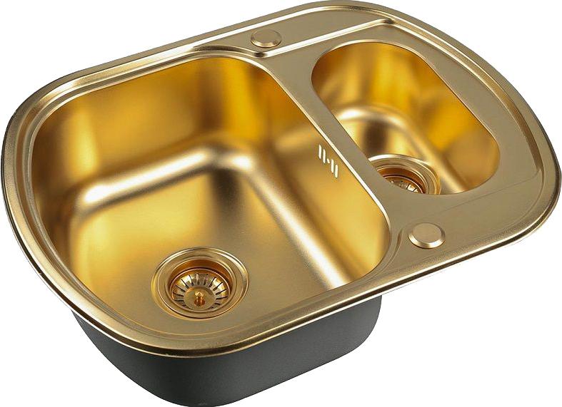 Кухонная мойка Zorg Inox Pvd SZR-62-2-49 bronze