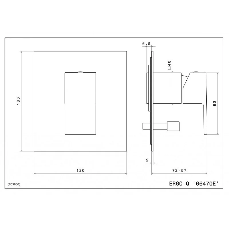 Смеситель для душа Kerama Marazzi Futura 66470EKM.21.018 хром