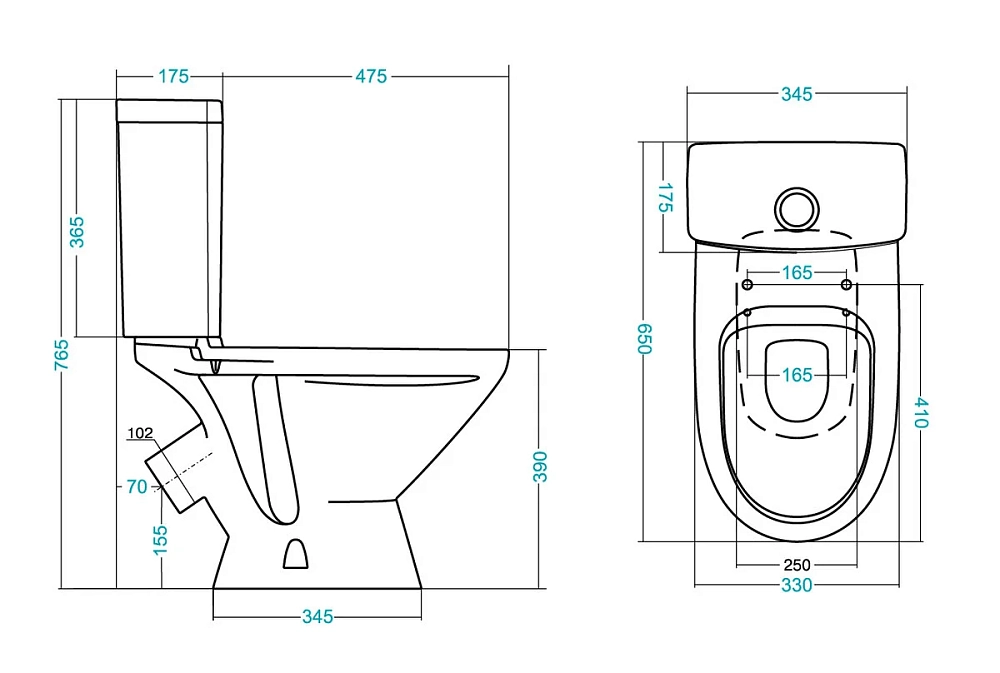 Напольный унитаз Santek Лига 1.WH30.2.141 (wh302141) крышка стандарт